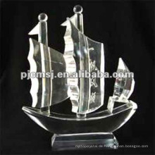 Hot Design Crystal Boat &amp; Business Geschenk mit LOGO